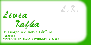 livia kafka business card